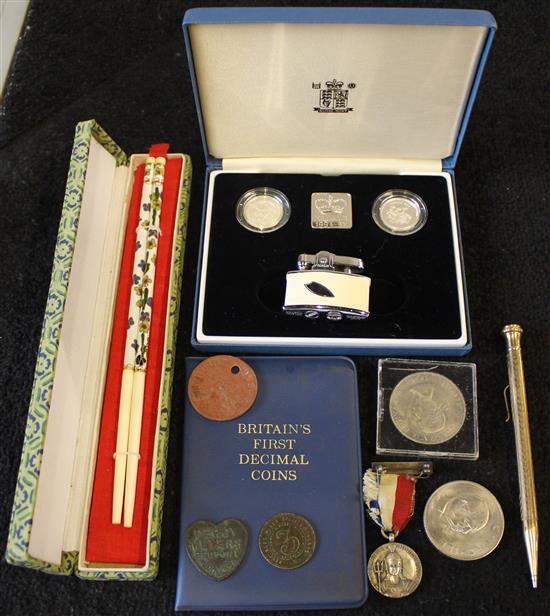 Coins, medals etc